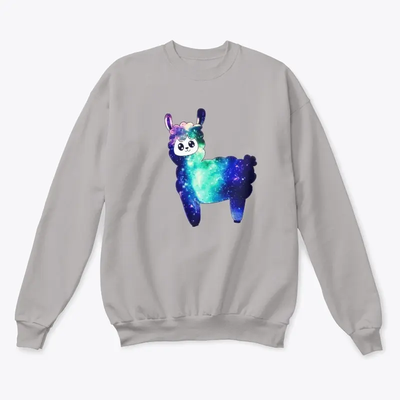 Galaxy Alpaca crewneck sweatshirt